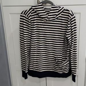 J Crew stripped hoodie